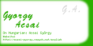 gyorgy acsai business card