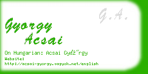 gyorgy acsai business card